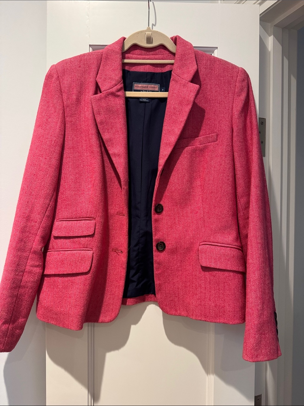 Vineyard Vines Coral-Pink Tailored Blazer